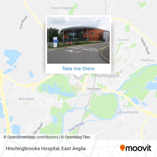 Hinchingbrooke Hospital map