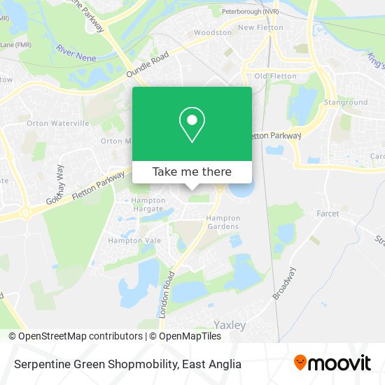 Serpentine Green Shopmobility map