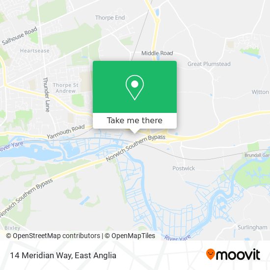 14 Meridian Way map