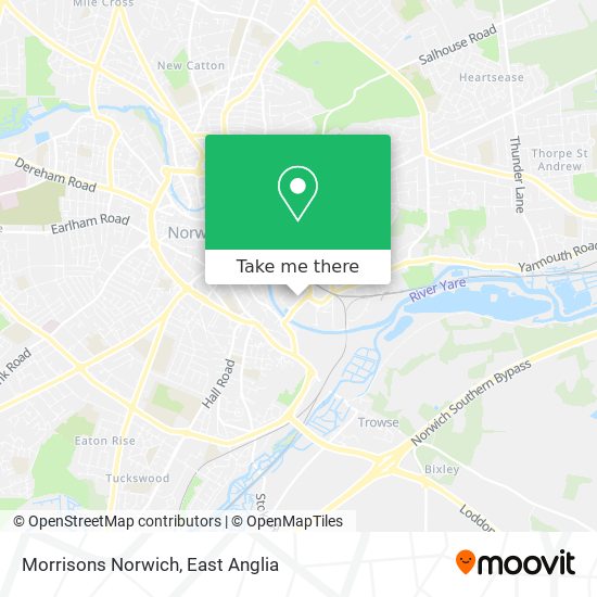 Morrisons Norwich map