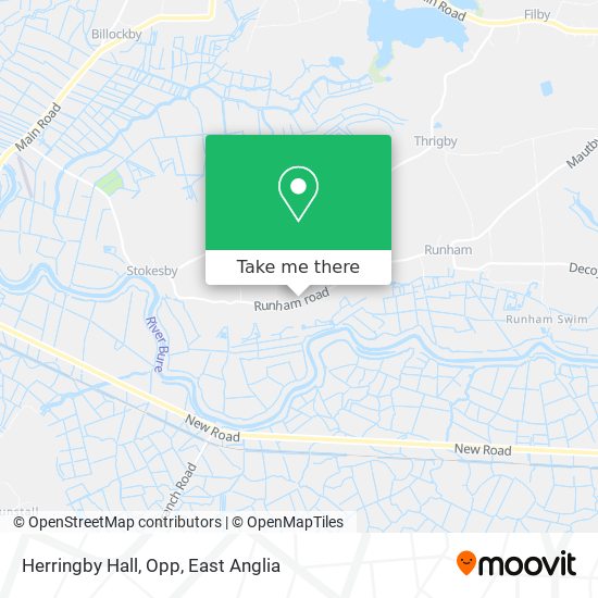 Herringby Hall, Opp map