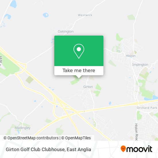 Girton Golf Club Clubhouse map