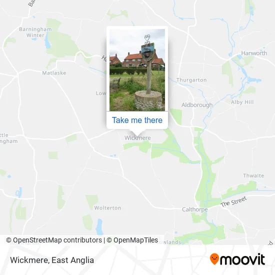 Wickmere map