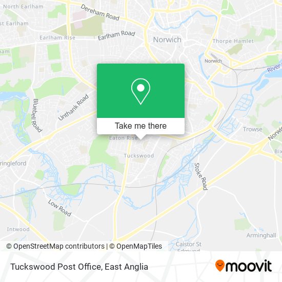 Tuckswood Post Office map