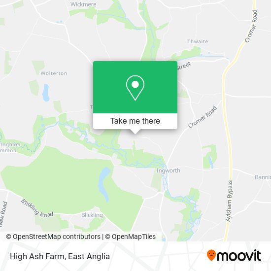 High Ash Farm map