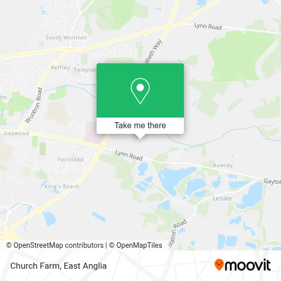 How to Get to Church Farm in King'S Lynn And West Norfolk by Bus?