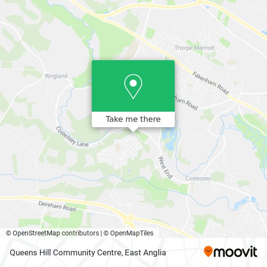 Queens Hill Community Centre map