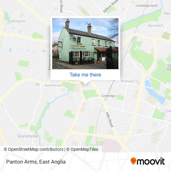 Panton Arms map