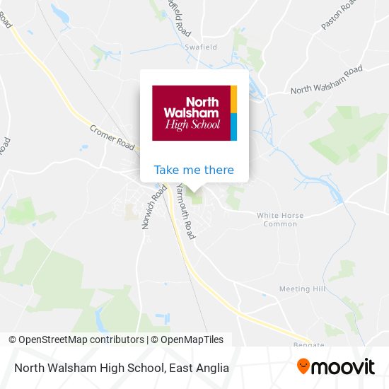 North Walsham High School map