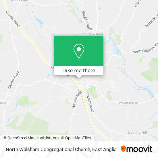 North Walsham Congregational Church map