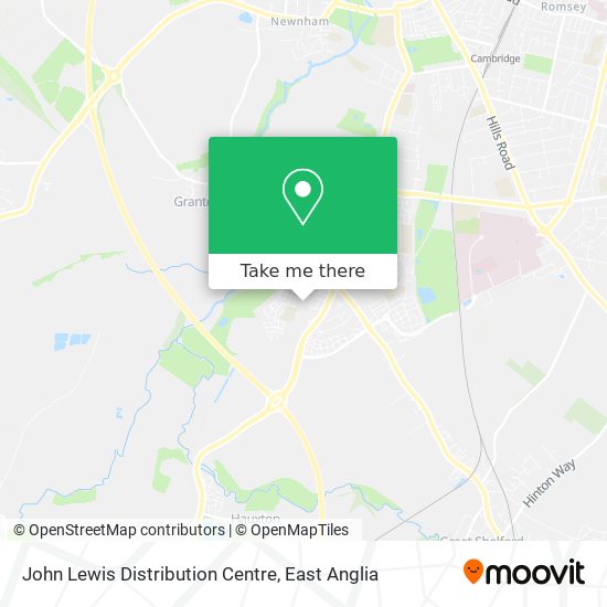 John Lewis Distribution Centre map