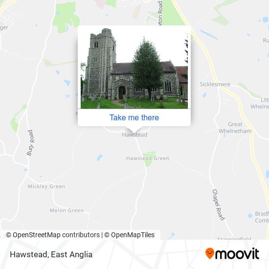 Hawstead map