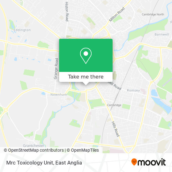 Mrc Toxicology Unit map