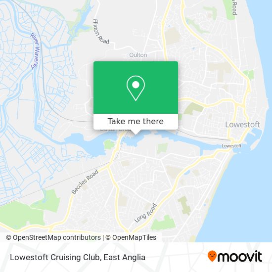 Lowestoft Cruising Club map
