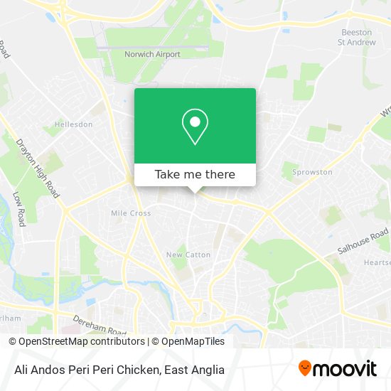 Ali Andos Peri Peri Chicken map