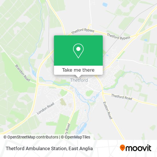 Thetford Ambulance Station map