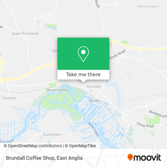 Brundall Coffee Shop map