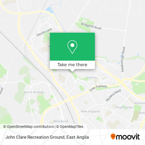John Clare Recreation Ground map