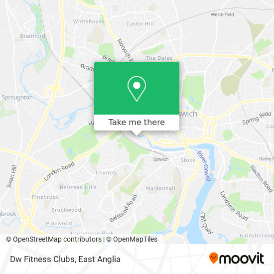 Dw Fitness Clubs map
