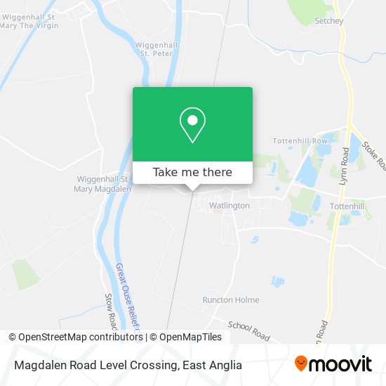 Magdalen Road Level Crossing map