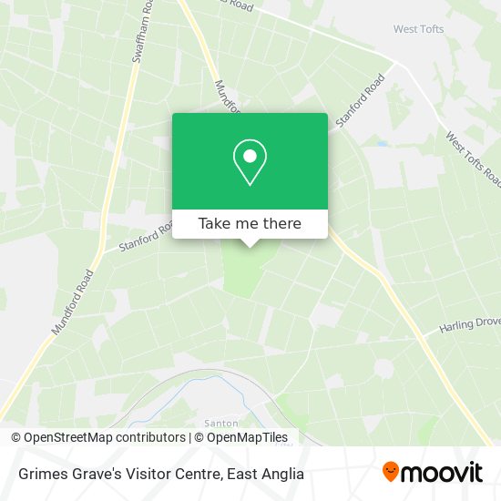 Grimes Grave's Visitor Centre map
