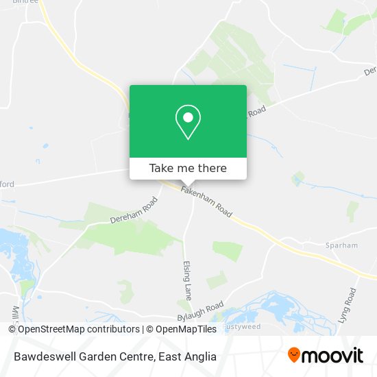 Bawdeswell Garden Centre map