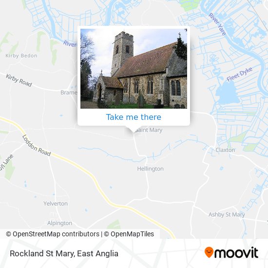 Rockland St Mary map