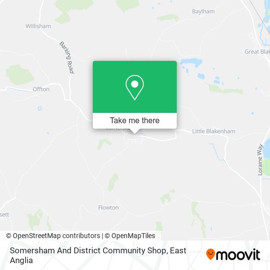 Somersham And District Community Shop map