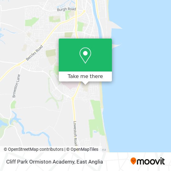 Cliff Park Ormiston Academy map