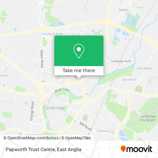 Papworth Trust Centre map