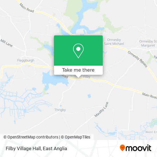 Filby Village Hall map