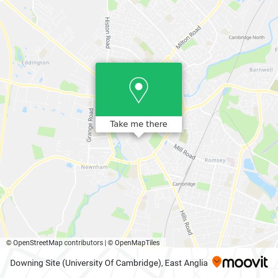 Downing Site (University Of Cambridge) map