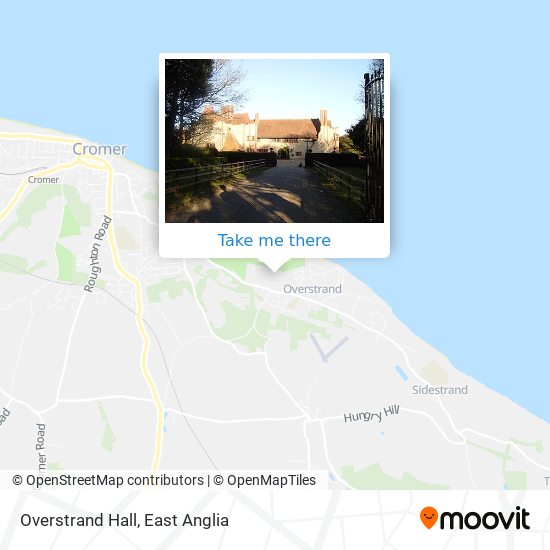 Overstrand Hall map