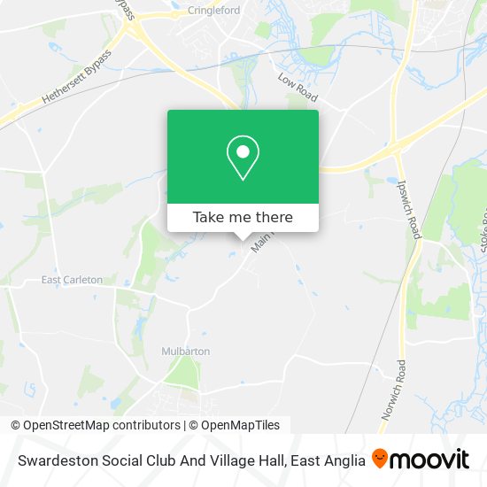 Swardeston Social Club And Village Hall map