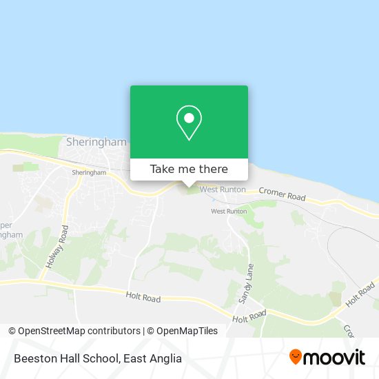 Beeston Hall School map