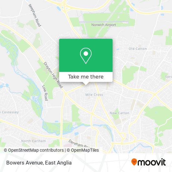 Bowers Avenue map