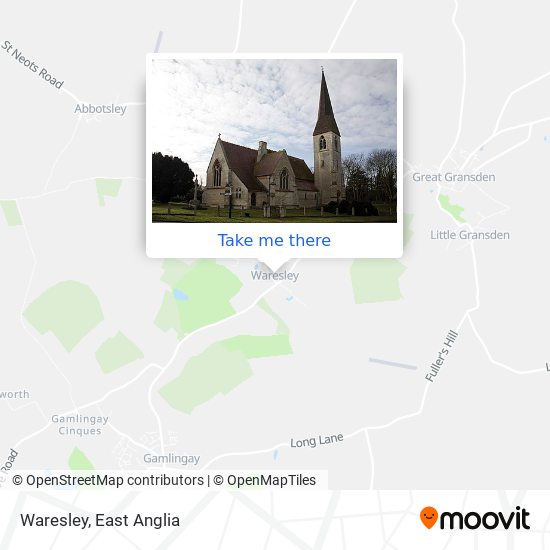 Waresley map