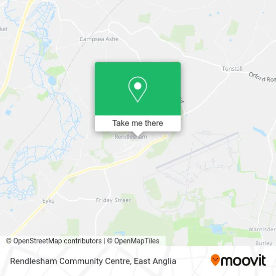 Rendlesham Community Centre map