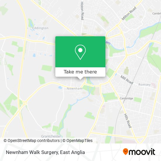 Newnham Walk Surgery map