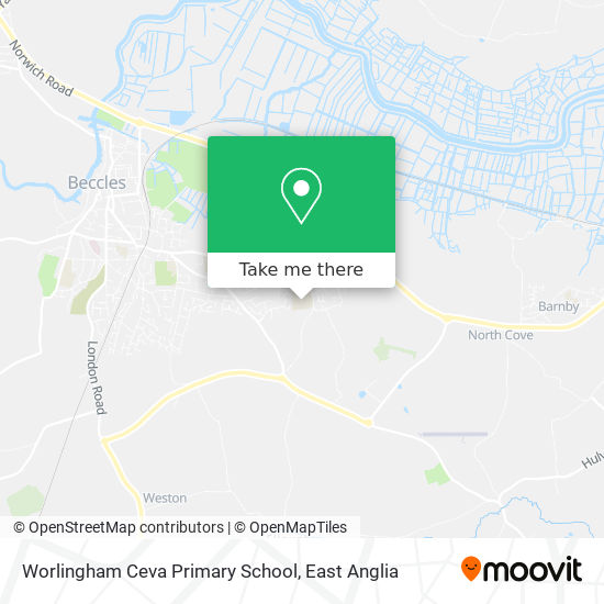 Worlingham Ceva Primary School map