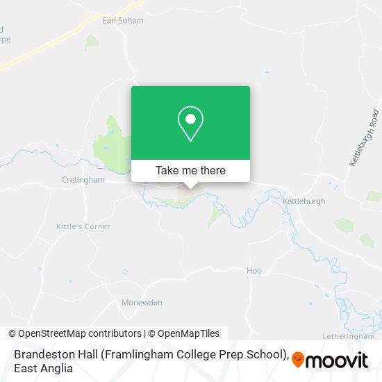 Brandeston Hall (Framlingham College Prep School) map