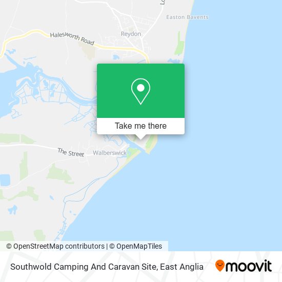 Southwold Camping And Caravan Site map