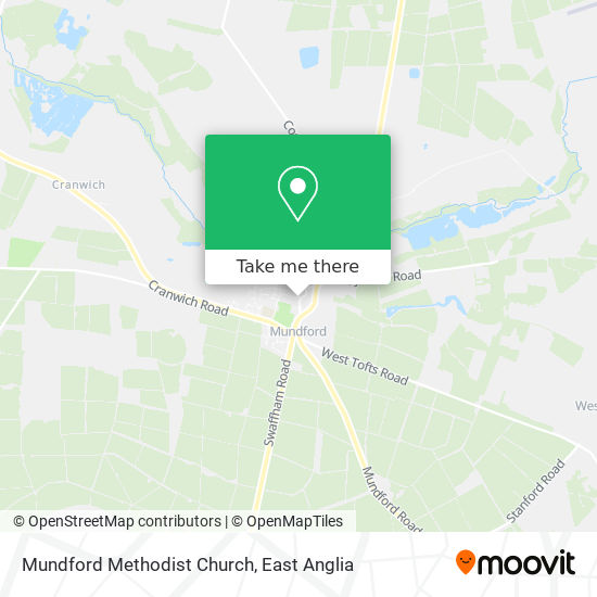 Mundford Methodist Church map