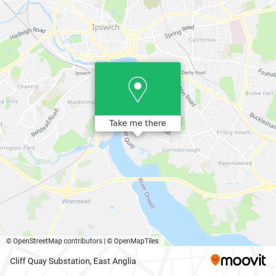 Cliff Quay Substation map