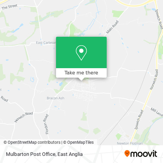 Mulbarton Post Office map