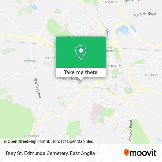 Bury St. Edmunds Cemetery map