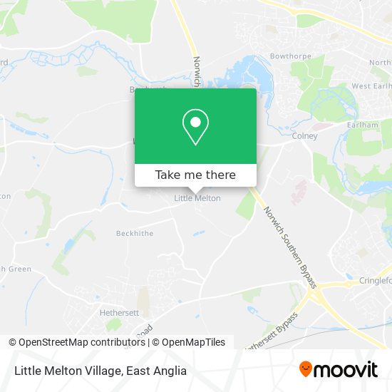 Little Melton Village map