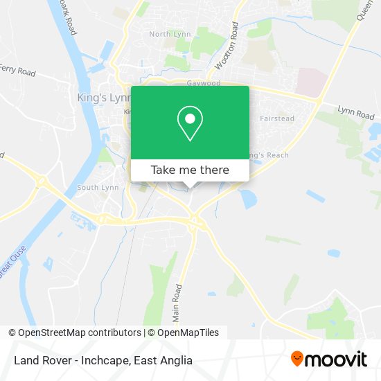 Land Rover - Inchcape map