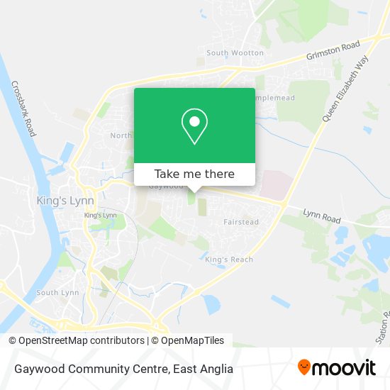 Gaywood Community Centre map