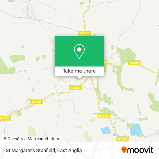 St Margaret's Stanfield map